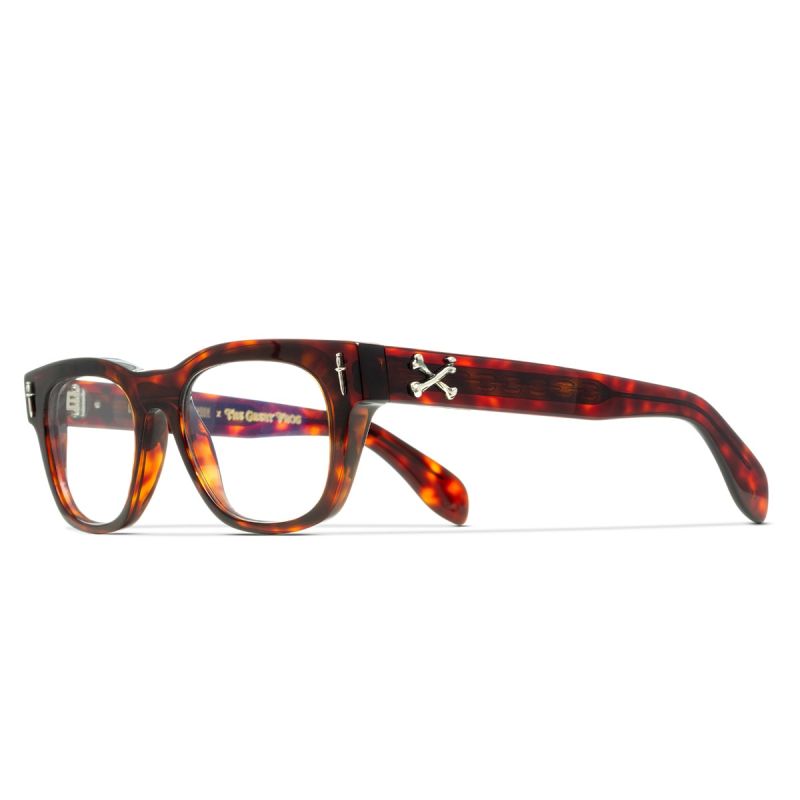 The Great Frog Crossbones Square Optical Glasses-Tiger Eye Havana