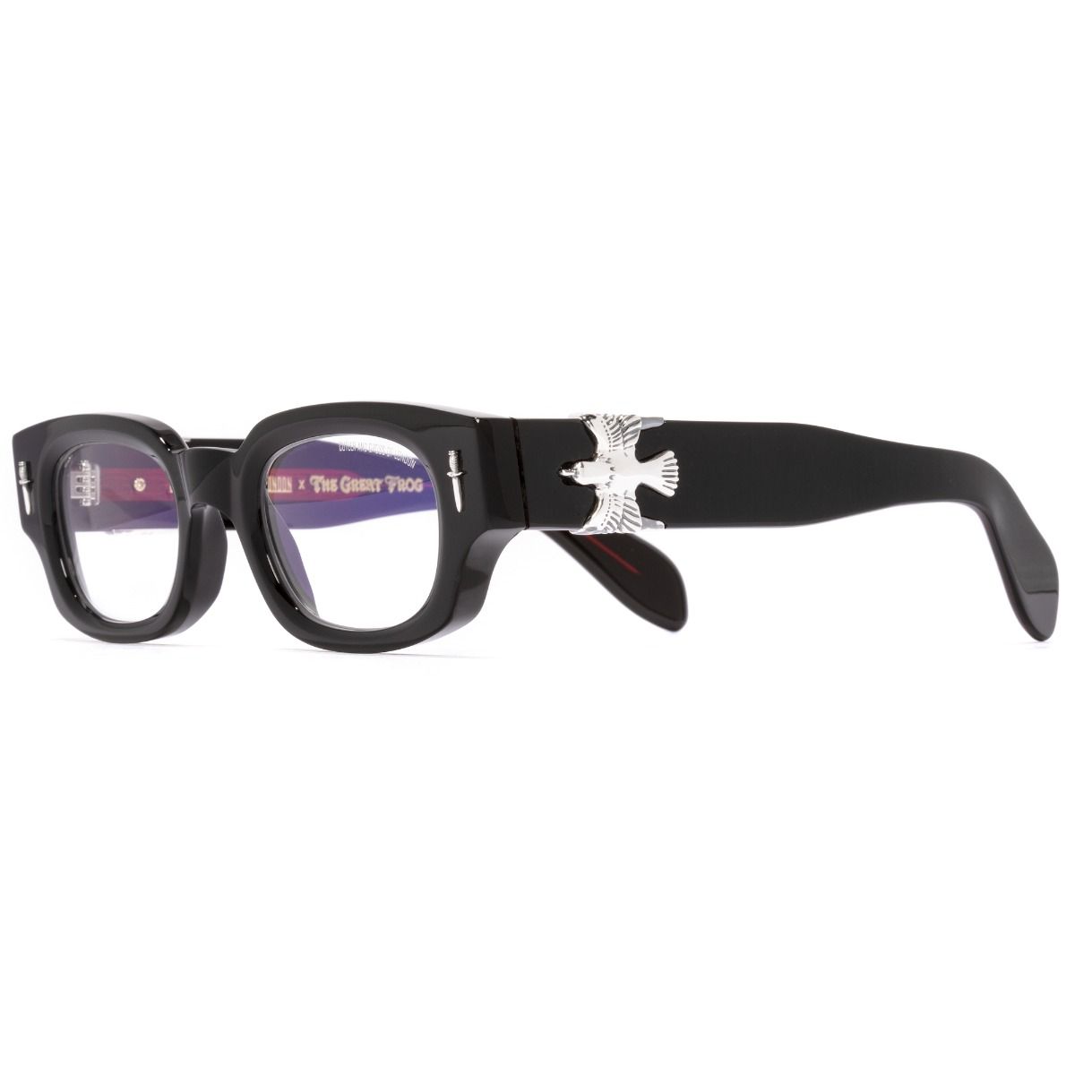 The Great Frog Soaring Eagle Rectangle Optical Glasses-Black