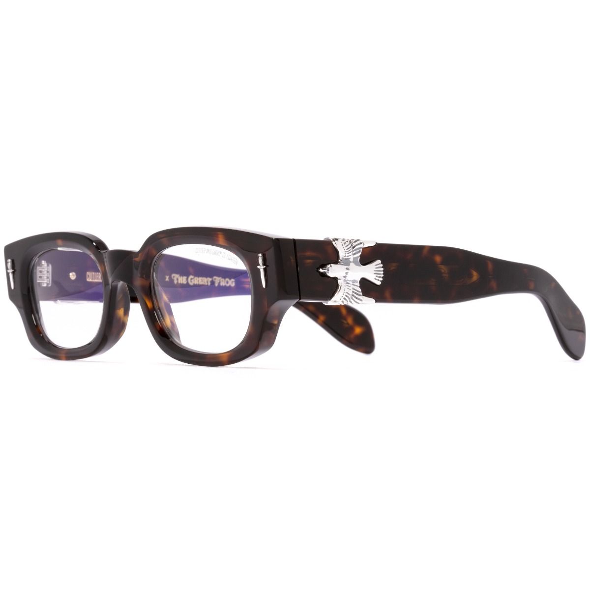 The Great Frog Soaring Eagle Rectangle Optical Glasses-Havana