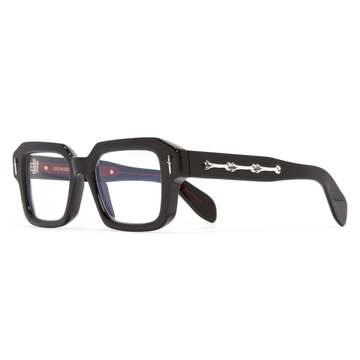 The Great Frog Bones Link Square Optical Glasses-Black