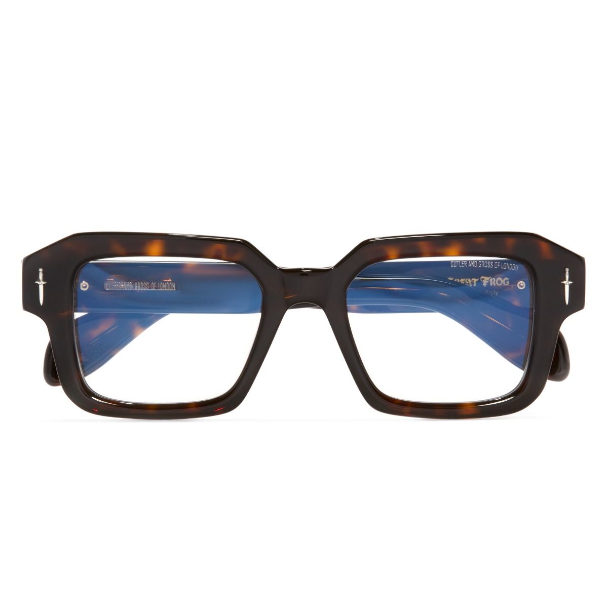 The Great Frog Bones Link Square Optical Glasses-Havana