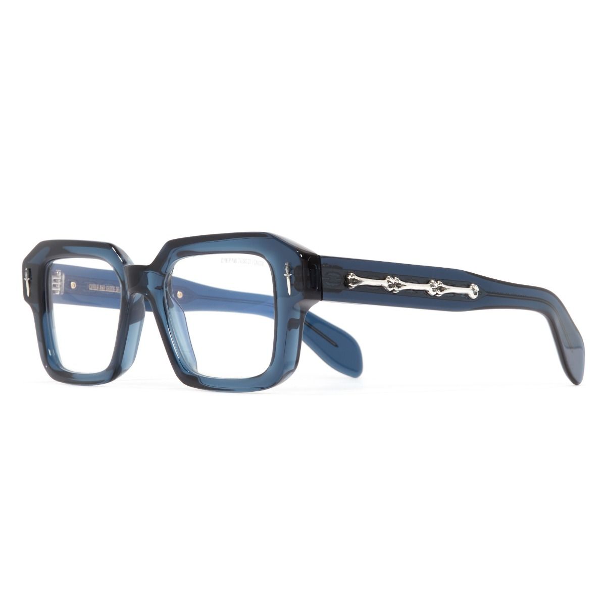 The Great Frog Bones Link Square Optical Glasses-Deep Blue