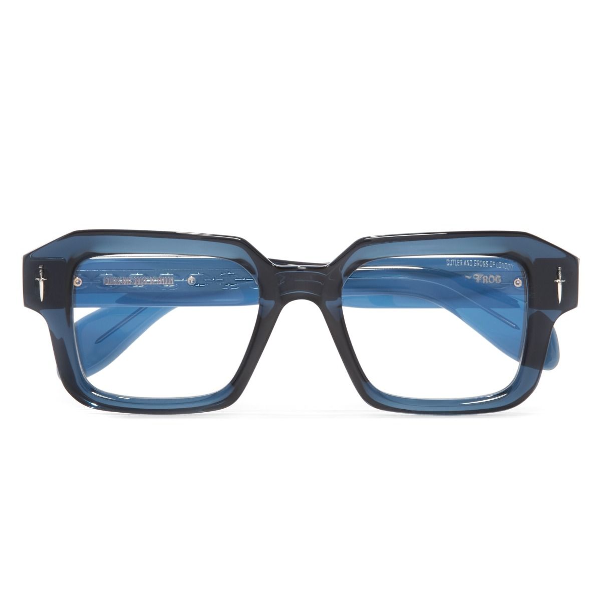 The Great Frog Bones Link Square Optical Glasses-Deep Blue