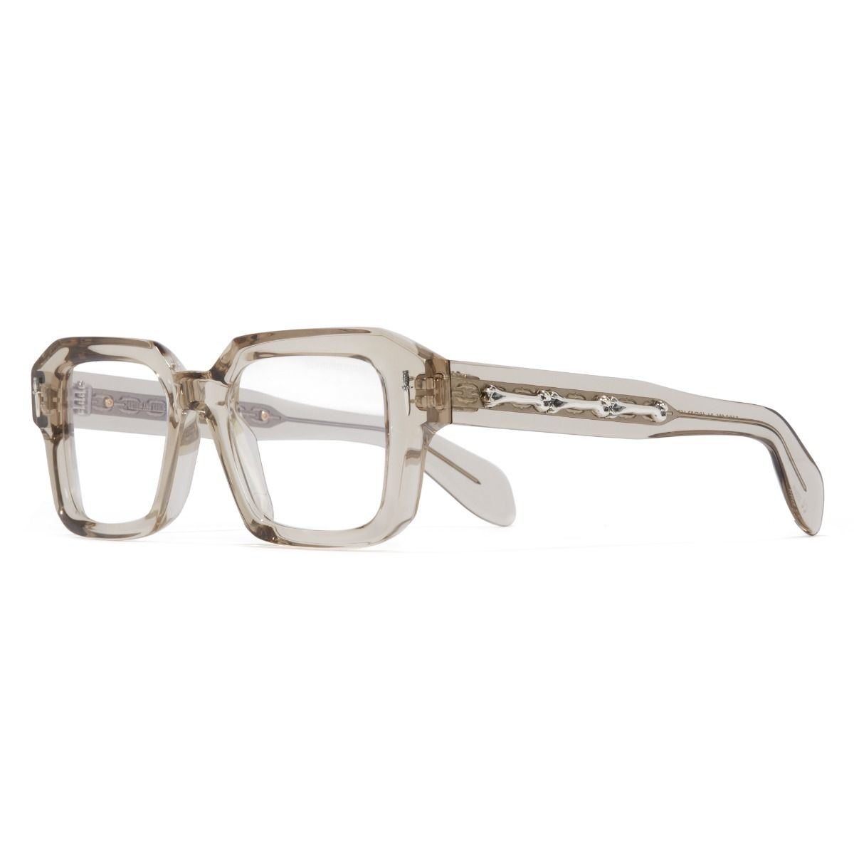 The Great Frog Bones Link Square Optical Glasses-Sand Crystal