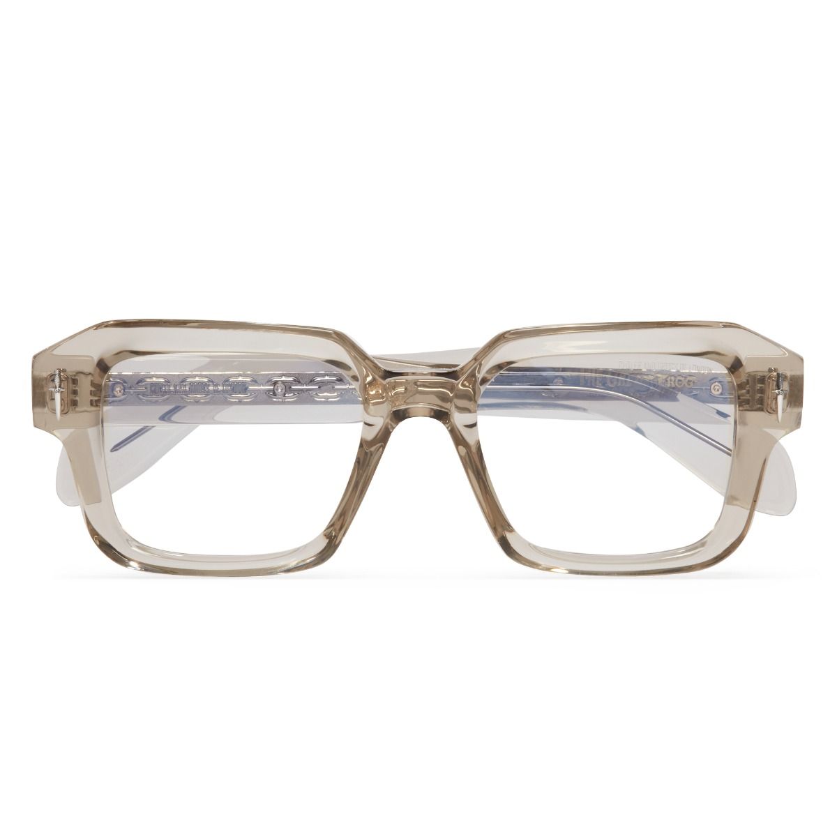 The Great Frog Bones Link Square Optical Glasses-Sand Crystal