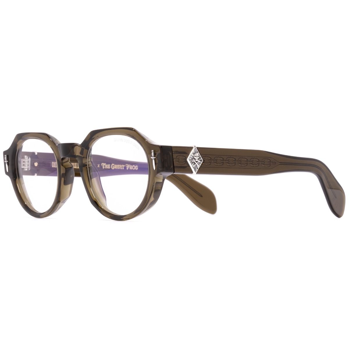 The Great Frog Lucky Diamond I Round Optical Glasses-Olive