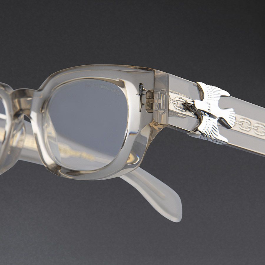 The Great Frog Soaring Eagle Square Optical Glasses-Sand Crystal