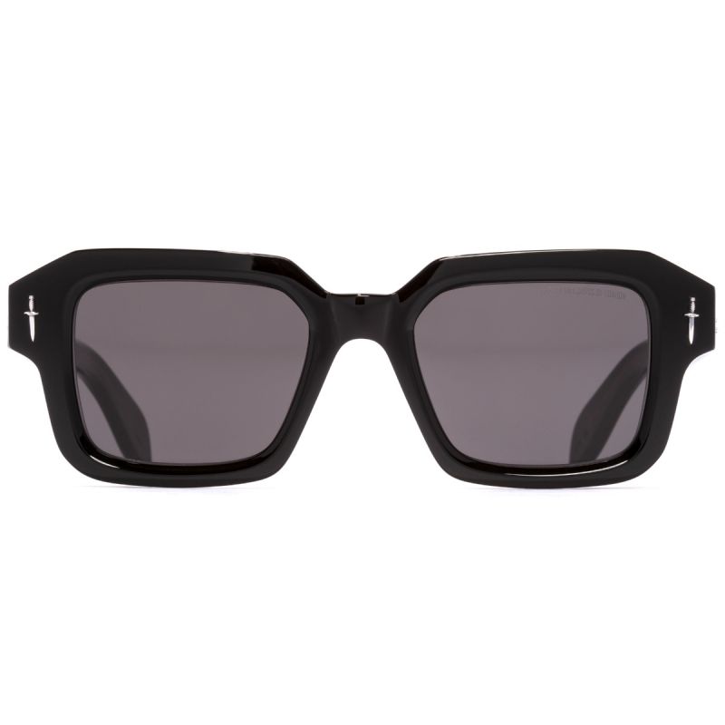 The Great Frog Bones Link Rectangle Sunglasses-Black