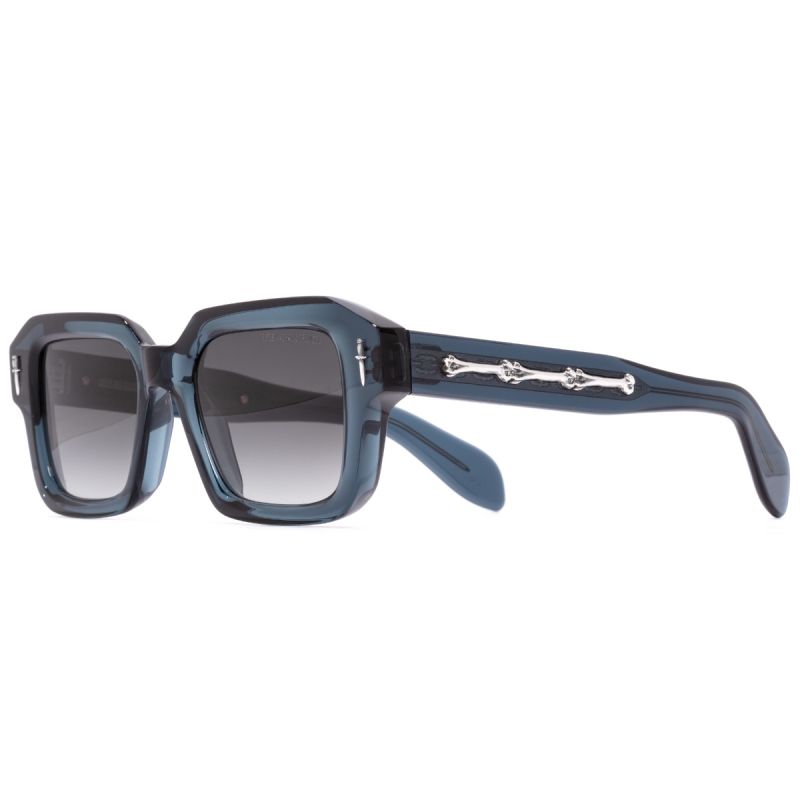 The Great Frog Bones Link Rectangle Sunglasses-Deep Blue