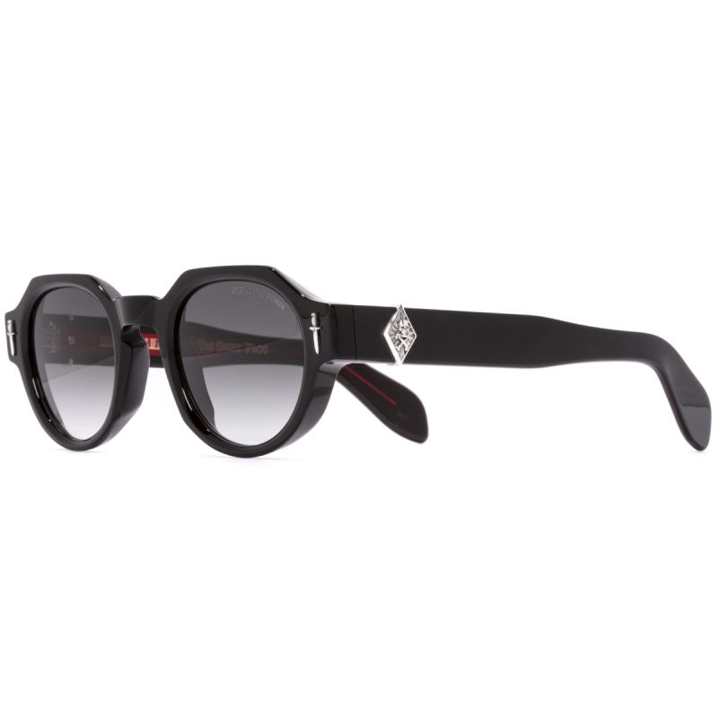 The Great Frog Lucky Diamond I Round Sunglasses-Black