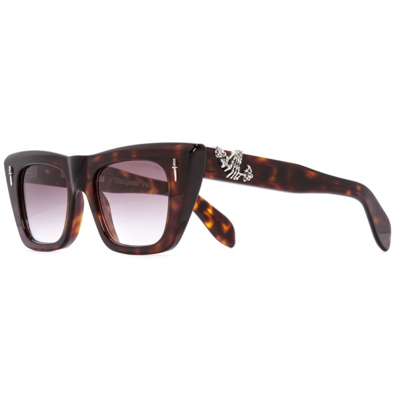 The Great Frog Love And Death Cat Eye Sunglasses-Black Turtle