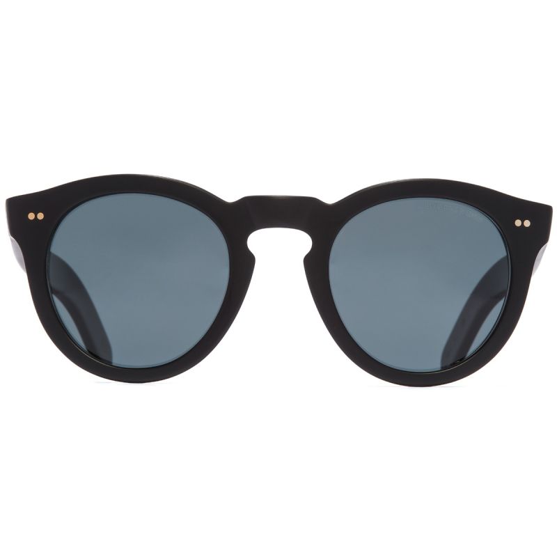 0734 Kingsman Round Sunglasses-Matt Black