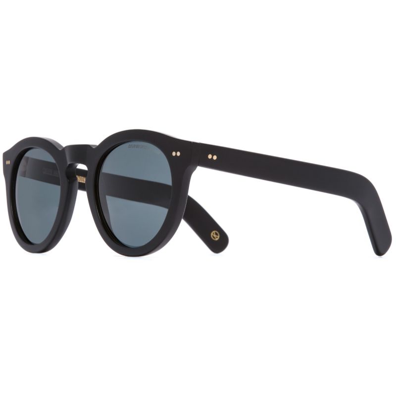 0734 Kingsman Round Sunglasses-Matt Black