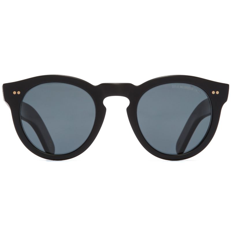 0734V2 Kingsman Round Sunglasses-Matt Black