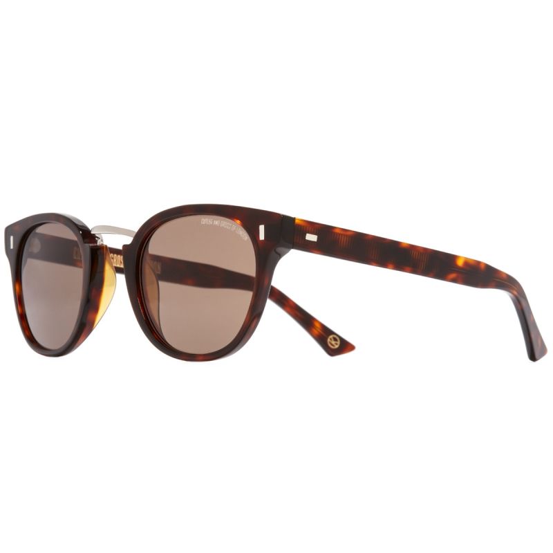 1336 Kingsman Round Sunglasses-Dark Turtle